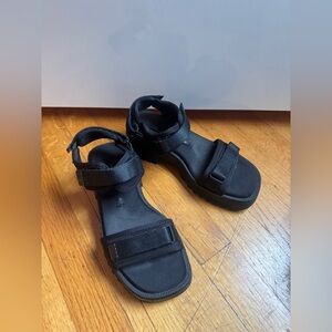 Black Strappy Sandals